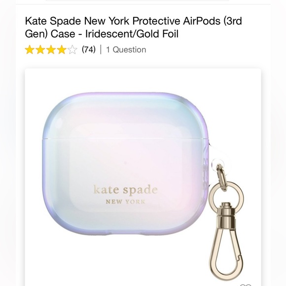 Kate Spade Apple AirPods Case✨3rd Generation - Picture 1 of 14